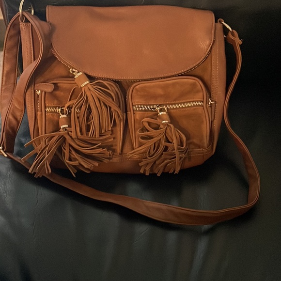 Suede and leather purse - Picture 2 of 4